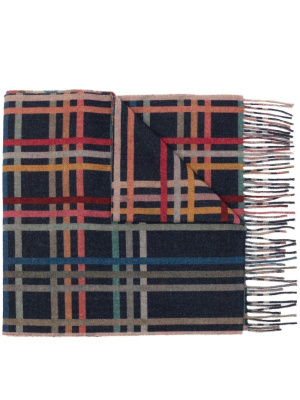 

Check-pattern print scarf, Paul Smith Check-pattern print scarf
