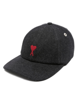 

Logo-embroidery baseball cap, AMI Paris Logo-embroidery baseball cap