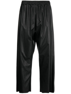 

Cropped faux-leather trousers, MM6 Maison Margiela Cropped faux-leather trousers