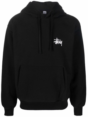 

Logo-print fleece hoodie, Stüssy Logo-print fleece hoodie