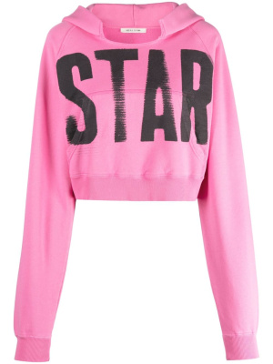 

Graphic-print cropped hoodie, 1017 ALYX 9SM Graphic-print cropped hoodie
