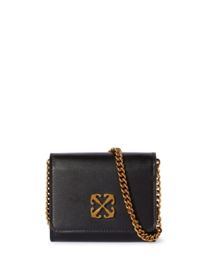 

Jitney vanity leather chain wallet, Off-White Jitney vanity leather chain wallet