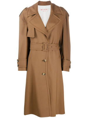 

Belted single-breasted trench coat, Marni Belted single-breasted trench coat