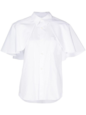 

Ruffle-detailing cotton shirt, Comme Des Garçons Comme Des Garçons Ruffle-detailing cotton shirt