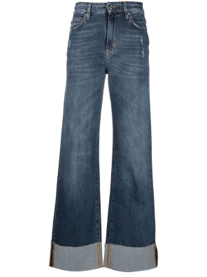 

Distressed turn-up jeans, Iceberg Distressed turn-up jeans