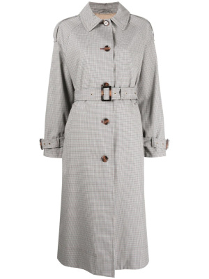 

Marie mini check-print trench coat, Barbour Marie mini check-print trench coat