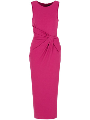 

Twist-detail sleeveless midi dress, Emporio Armani Twist-detail sleeveless midi dress