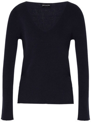 

Fine-ribbed V-neck jumper, Emporio Armani Fine-ribbed V-neck jumper