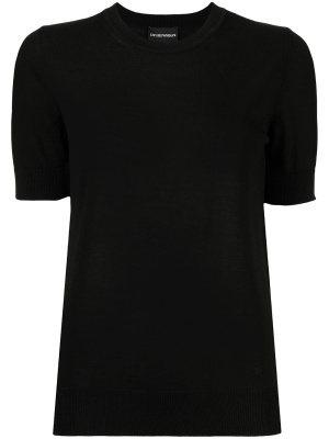 

Ribbed-detail T-shirt, Emporio Armani Ribbed-detail T-shirt