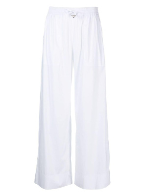 

Drawstring-waist straight-leg trousers, Emporio Armani Drawstring-waist straight-leg trousers