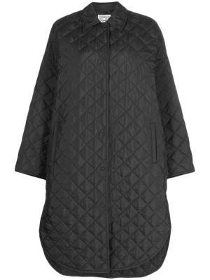 

Diamond-quilted single-breasted raincoat, TOTEME Diamond-quilted single-breasted raincoat