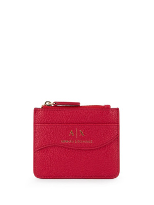 

Logo-stamp grained wallet, Armani Exchange Logo-stamp grained wallet