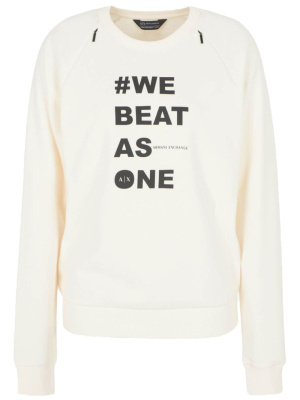 

We Beat As One print sweatshirt, Armani Exchange We Beat As One print sweatshirt