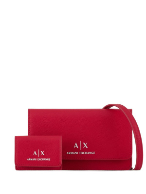 

Logo-lettering chain wallet, Armani Exchange Logo-lettering chain wallet