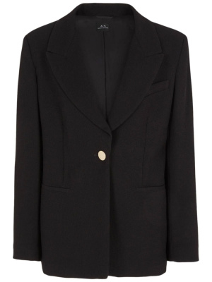 

Nothced-lapel single-breated blazer, Armani Exchange Nothced-lapel single-breated blazer