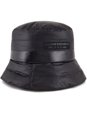 

Padded logo-patch bucket hat, Armani Exchange Padded logo-patch bucket hat
