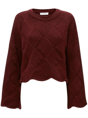 

Basket-weave cropped jumper, JW Anderson Basket-weave cropped jumper