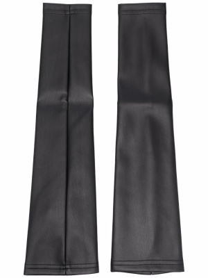 

Grained faux-leather sleeves, MM6 Maison Margiela Grained faux-leather sleeves