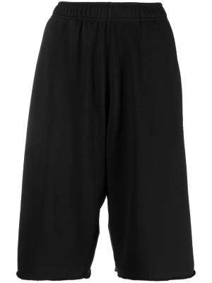 

Logo-embroidered knee-length shorts, MM6 Maison Margiela Logo-embroidered knee-length shorts