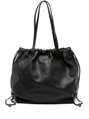 

Oslo drawstring leather tote bag, BY FAR Oslo drawstring leather tote bag