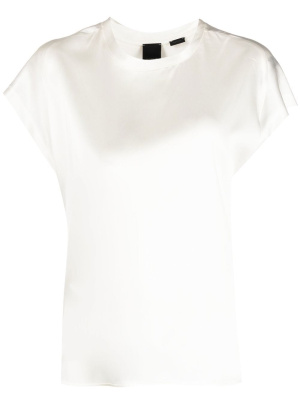 

Satin-finish short-sleeved top, PINKO Satin-finish short-sleeved top