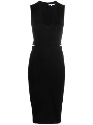 

Essential ring-detailing midi dress, Patrizia Pepe Essential ring-detailing midi dress