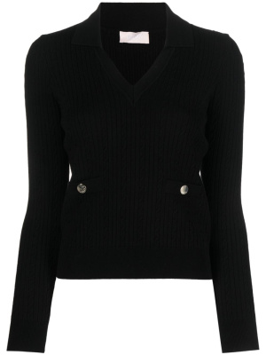 

Decorative-button V-neck jumper, LIU JO Decorative-button V-neck jumper