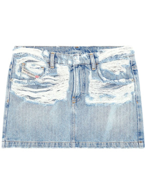 

De-Ron-S3 low-rise denim miniskirt, Diesel De-Ron-S3 low-rise denim miniskirt