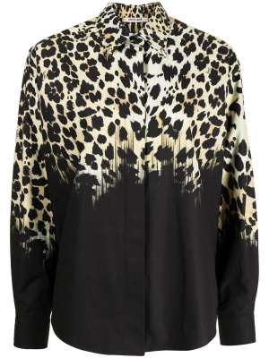 

Leopard print button-up shirt, Roberto Cavalli Leopard print button-up shirt
