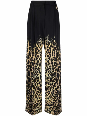 

Leopard-print tailored trousers, Roberto Cavalli Leopard-print tailored trousers