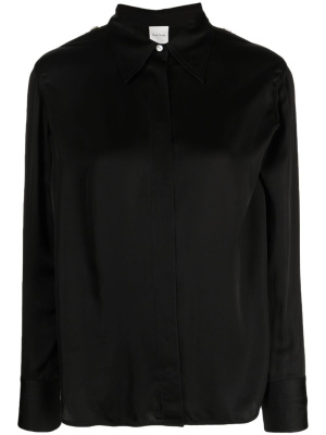 

Side decorative-button spread-collar shirt, Paul Smith Side decorative-button spread-collar shirt