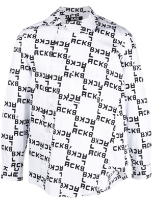 

Logo-print cotton shirt, Black Comme Des Garçons Logo-print cotton shirt