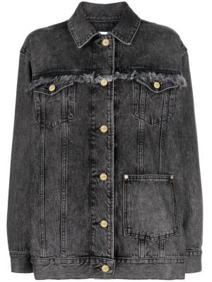 

Snow organic-cotton denim jacket, GANNI Snow organic-cotton denim jacket