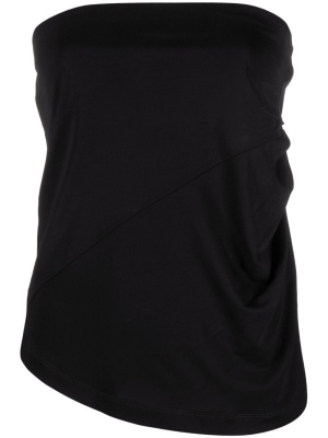 

Cut-out ruched tube top, Helmut Lang Cut-out ruched tube top