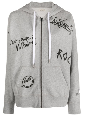 

Spencer Manifesto Tag organic cotton hoodie, Zadig&Voltaire Spencer Manifesto Tag organic cotton hoodie