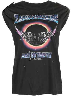 

Donate concert-motif cotton T-shirt, Zadig&Voltaire Donate concert-motif cotton T-shirt
