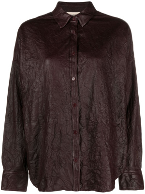 

Tamara crinkled leather shirt, Zadig&Voltaire Tamara crinkled leather shirt