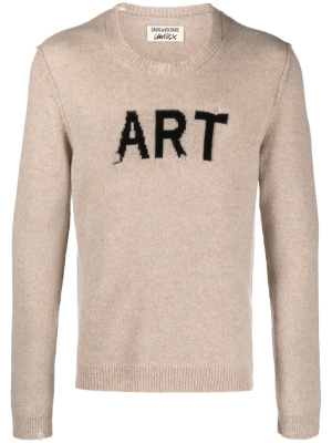 

Intarsia-knit ripped jumper, Zadig&Voltaire Intarsia-knit ripped jumper