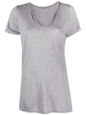 

Star-buttons Henley-neck T-shirt, Zadig&Voltaire Star-buttons Henley-neck T-shirt