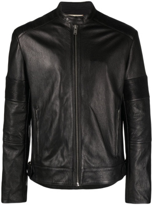 

Lean zip-up leather biker jacket, Zadig&Voltaire Lean zip-up leather biker jacket