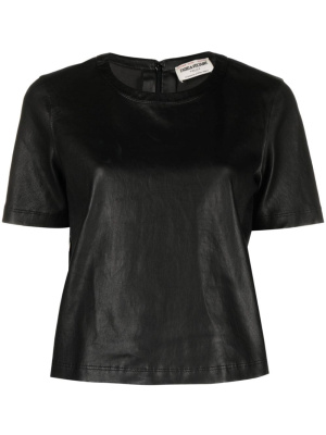 

Tas crew-neck leather T-shirt, Zadig&Voltaire Tas crew-neck leather T-shirt