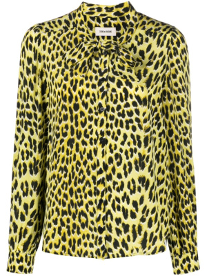 

Taos leopard-print silk shirt, Zadig&Voltaire Taos leopard-print silk shirt