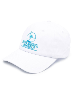 

Embroidered-logo baseball cap, Sporty & Rich Embroidered-logo baseball cap
