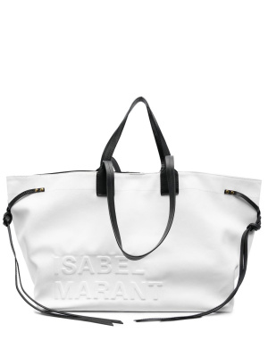 

Embossed-logo tote bag, ISABEL MARANT Embossed-logo tote bag
