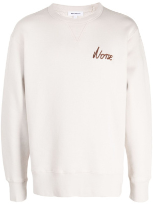 

Logo-embroidered cotton sweatshirt, Norse Projects Logo-embroidered cotton sweatshirt