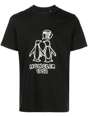 

Break the Ice penguin graphic-print T-shirt, Moncler Break the Ice penguin graphic-print T-shirt