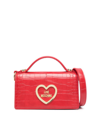 

Crocodile-effect mini tote bag, Love Moschino Crocodile-effect mini tote bag