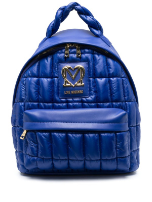 

Padded logo-lettering backpack, Love Moschino Padded logo-lettering backpack