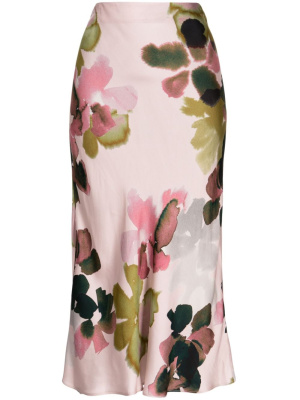 

Marsh Marigold-print satin skirt, PS Paul Smith Marsh Marigold-print satin skirt