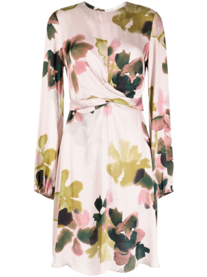 

Floral-print long-sleeve minidress, PS Paul Smith Floral-print long-sleeve minidress